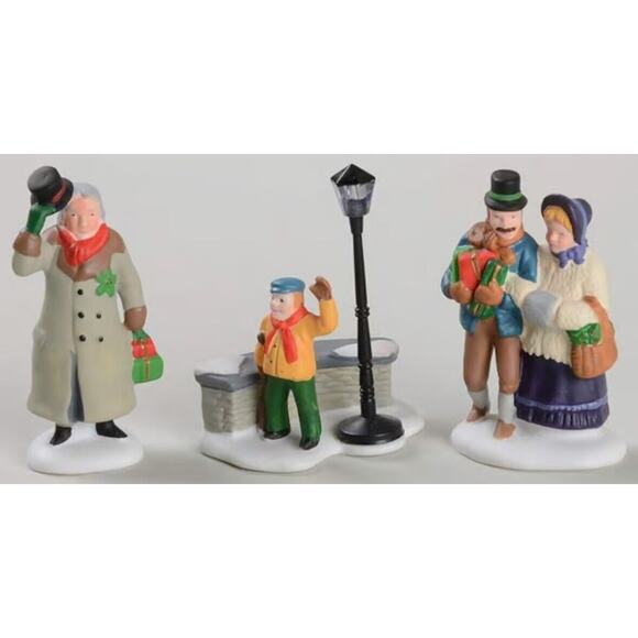 NEW Department 56 A Christmas Carol Morning Heritage Village Dept 5588 3pc Snow - Picture 1 of 4